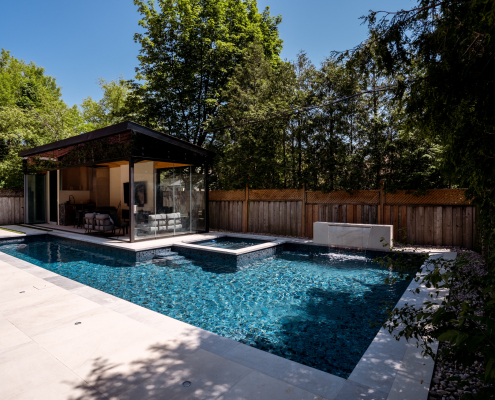 Custom Vinyl Lined Pool & ICF Spa