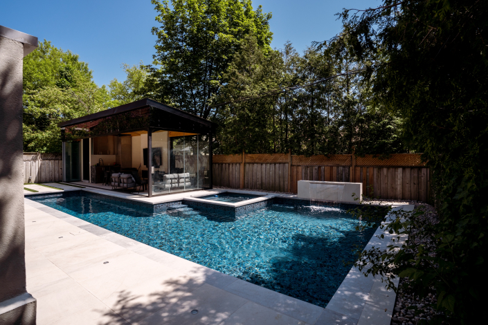 Custom Vinyl Lined Pool & ICF Spa